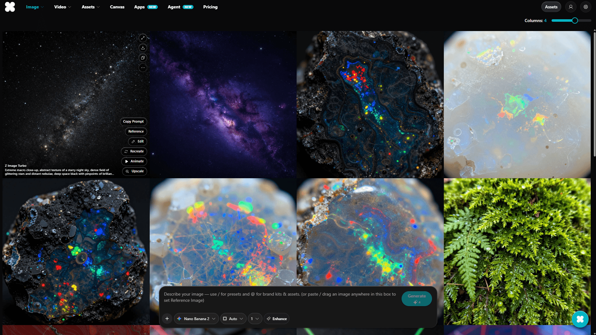 Tiwra generator UI screenshot